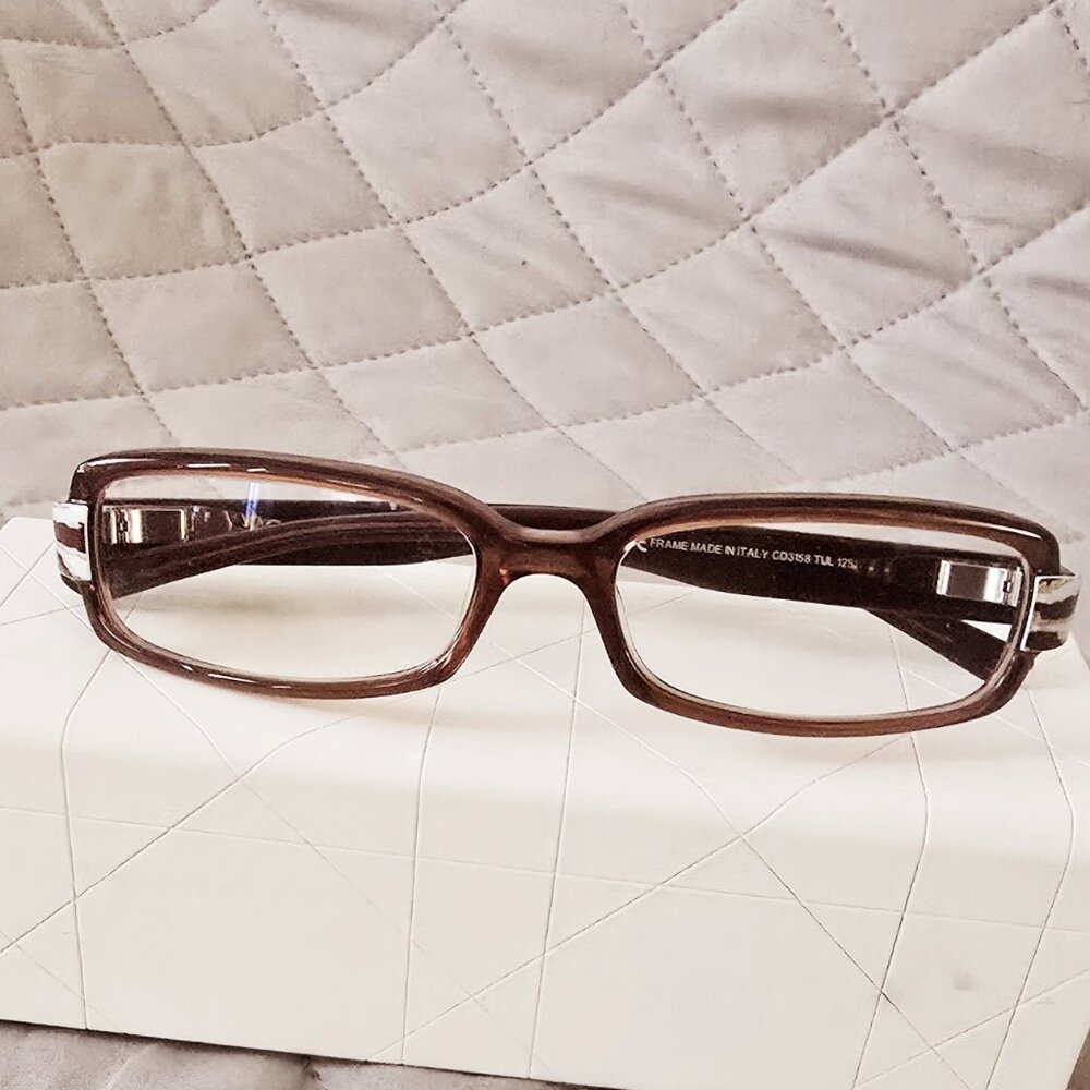 DIOR Reading Glasses with DIOR hardshell rectangular case